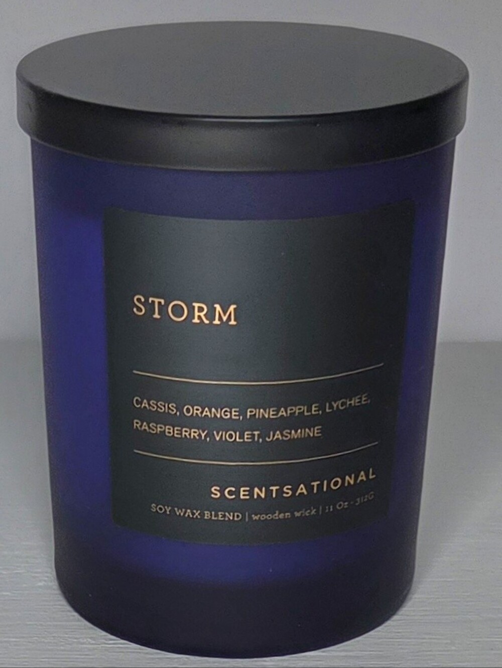STORM Scentsatioal Wooden Wick Rare Blue Fragrant Candle - Picture 6 of 6